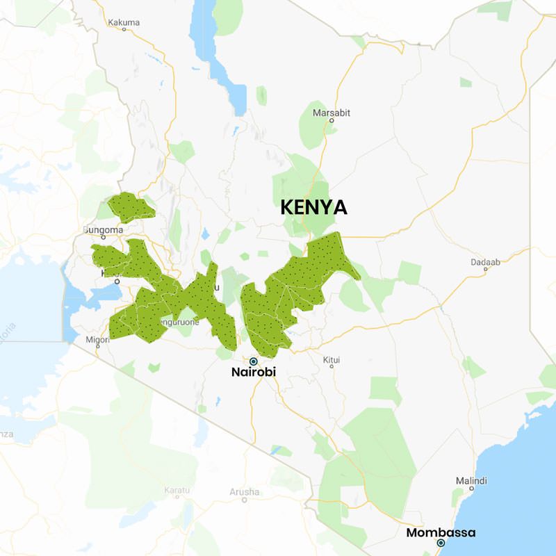 Renewable energy project area in Kenya - Map