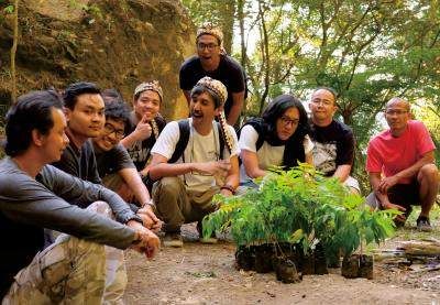 Membros da cooperativa Klasik Beans em Java Ocidental, Indonésia
