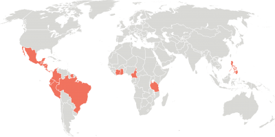 Pays producteurs de bananes avec lesquels Rainforest Alliance travaille