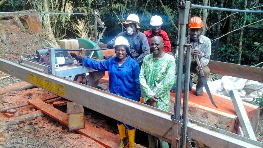 Sawmill training in Cameroon