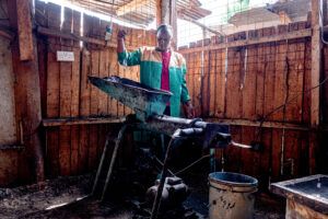 Briquettes production at the Household Energy Center in Kenya