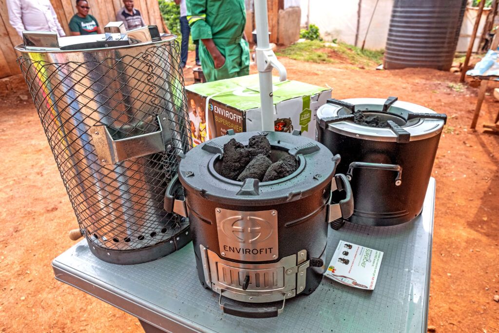 A view of cookstoves sold as part of the Rainforest Alliance Clean Household Energy Solutions program in Kenya.