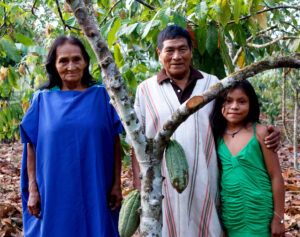 Cocoa farmers in Peru