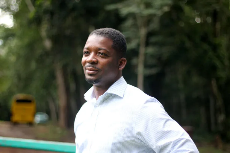 Kwame Osei smiling