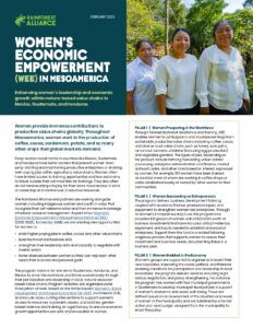 Woman's Economic Empowerment onesheet.