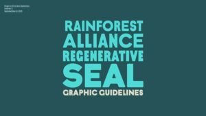 Rainforest Alliance Regenerative Seal Graphic Guidelines Cover.