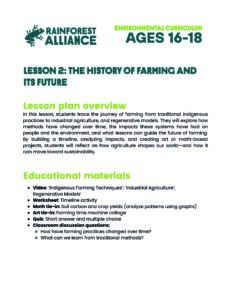 Lesson 2 thumbnail: The History of Farming and Its Future (Ages 16–18).