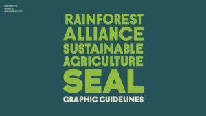 Rainforest Alliance Seal Graphic Guidelines Cover.