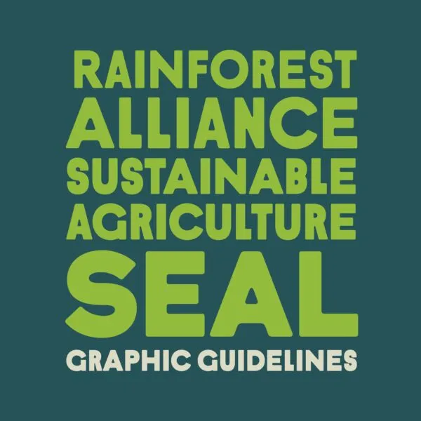Rainforest Alliance Seal Graphic Guidelines Cover.