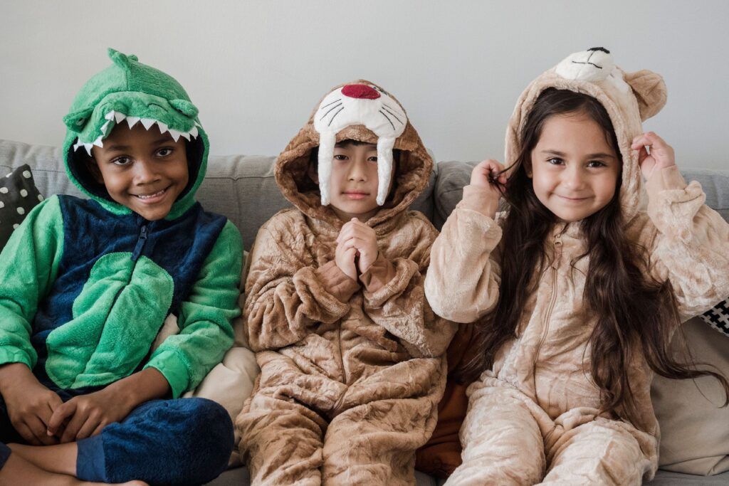 Children dressed as animals