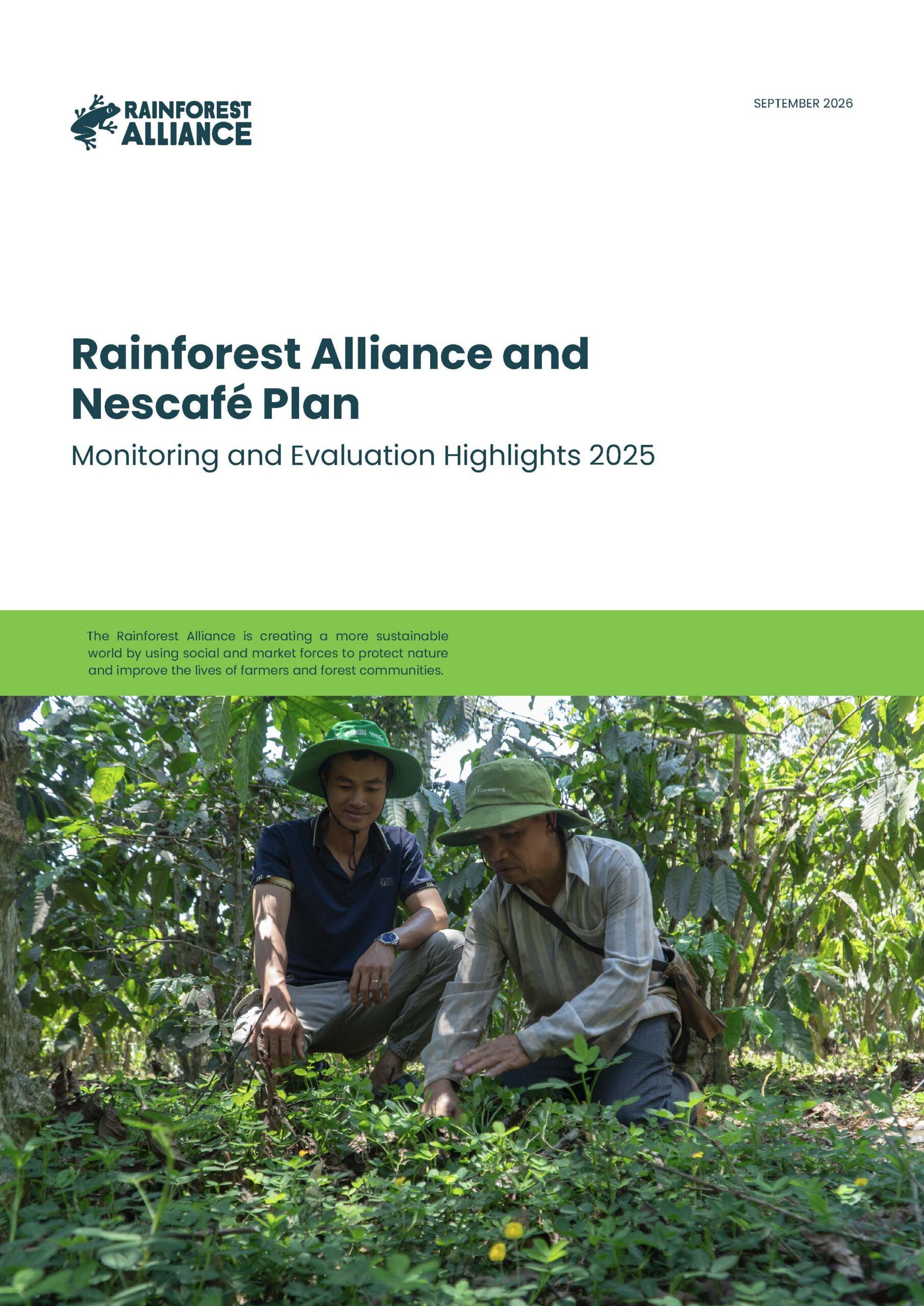Rainforest Alliance and Nescafe Plan cover